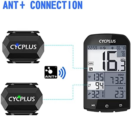 CYCPLUS Cycling Speed OR Cadence Sensor, Bluetooth/ANT+ Magnetless Waterproof Bike Speed/Cadence Sensor - C3