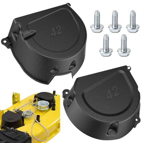 Karbay GY21773 GY21084 GX22456 GY21084C L/RH Shield Kit for J-OHN Deere 42 Mower Decks 107S D100 D105 D110 D120 D125 D130 and More Mower Package includ Screws
