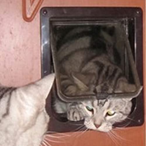 Porta para Animais de Estimação, Porta Externa Transparente, Resistente a Arranhões, Função de Fecha