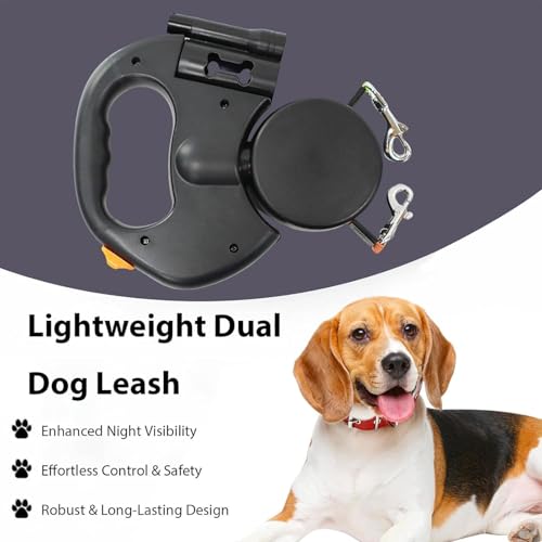 Laisse rétractable avec sangle haute résistance pour balade de nuit