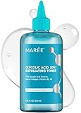 MAREE Glycolic Acid Toner 10% Facial Polish - Exfoliating Toner for Face - Glycolic Acid Toning Solution - Face, Scalp & Underarms Exfoliant Spray Alternative - Pure Acido Glicolico para Manchas