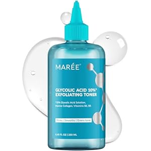 MAREE Toner Glycolic Acid Exfoliating Toner for Face Acido Glicolico para Manchas