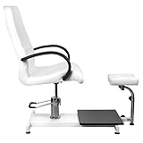 i Beauty Chaise de pédicure professionnelle Blanc