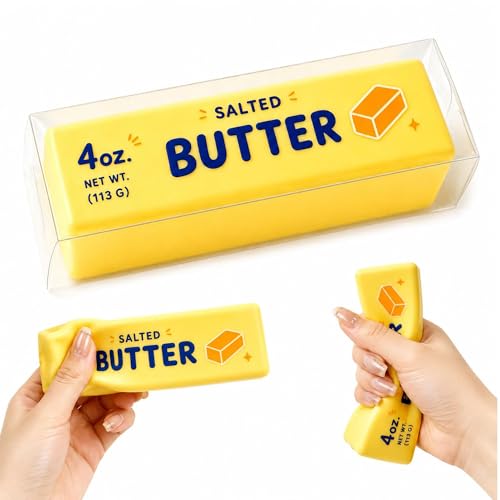 Butter Squishy,Butter Squishy Toy,Taba Squishy, Fidgets Squishy Toy, Squeeze Toy, Slow Rising/Rebound, Squishy Fidget Toy for Anxiety Relief, Party Favor Gift (Butter stick-1pcs).