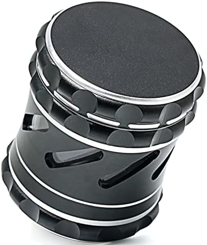 Spespo Herb Grinder,Large Size Aluminum Metal Grinder for Dry Herb,4 Piece 63mm/2.5inch Spice Grinder(Black)