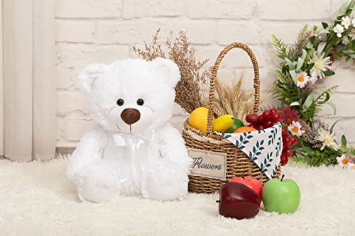 Hoho Super Color Teddy Bear Stuffed Animals Plush Stuffed Bear White 14 Inch #TOP2