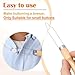 STSTR Easy Button Hook, Steel Button Helper Tool for Elderly, Wide Wood Handle Buttons Fastener Device Assist Dressing Aid Tool for Seniors One Hand - 1 Pack, Small Button