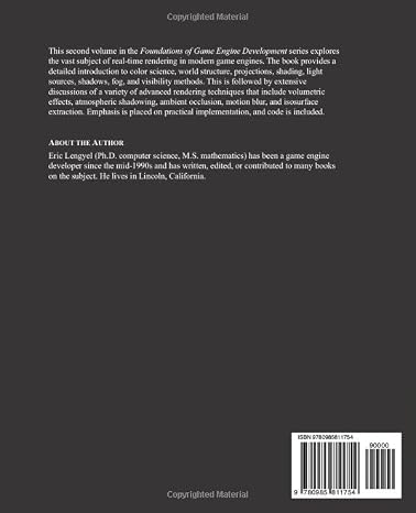 Foundations of Game Engine Development, Volume 2: Rendering