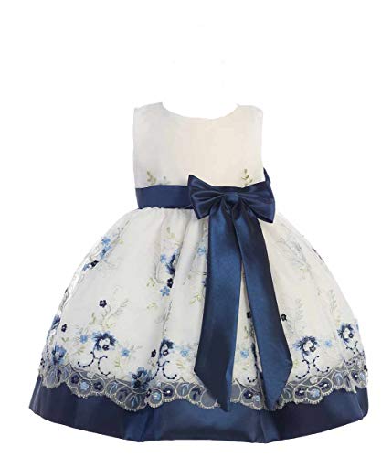 Sweá Pea & Lilli Organza & Taffeta Dress - DustyRose Pink Lilac Silver Navy Yellow (Infant-Girl)