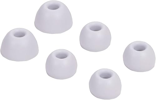 Juego de auriculares de silicona de repuesto para auriculares Beats Studio Buds inalámbricos, 3 pares (blanco)