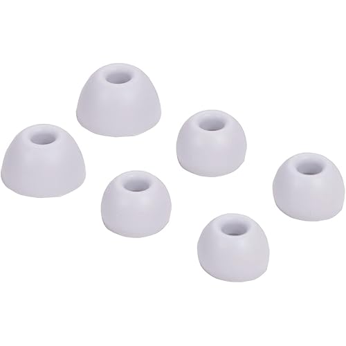 Replacement Silicone Tips Earbuds Buds Eartips Set for Beats Studio Buds Wireless Earphone Headphones,3 Pairs (White)