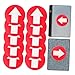 BESPORTBLE 20pcs Reflective Trail Markers Arrow Direction Stickers for Outdoor Safety Reflective Arrow Markers Adhesive Backing