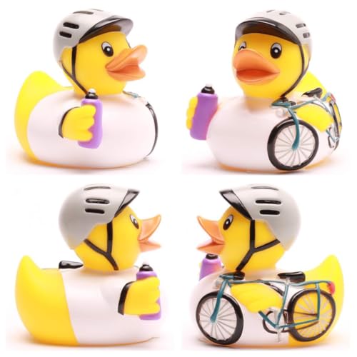 Duckshop I Badeente Radrennfahrer I Fahrrad Quietscheentchen I Rennrad Quietscheente I Geschenk für Rennradfahrer I Präsent Radsport I Sammler
