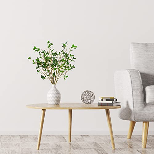 Yighai 5 Packs 28" Artificial Ficus Branches Greenery Banyan Stems Faux Ficus Twig Fake Green Bushes Shrubs For Vase Filler Floral Arrangements Wedding Home Office Decor #TOP6