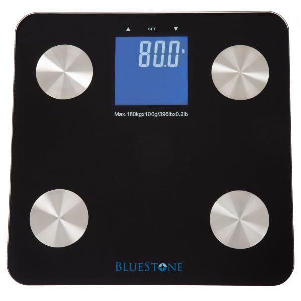 Bluestone Digital Body Fat Bathroom Scale, top view