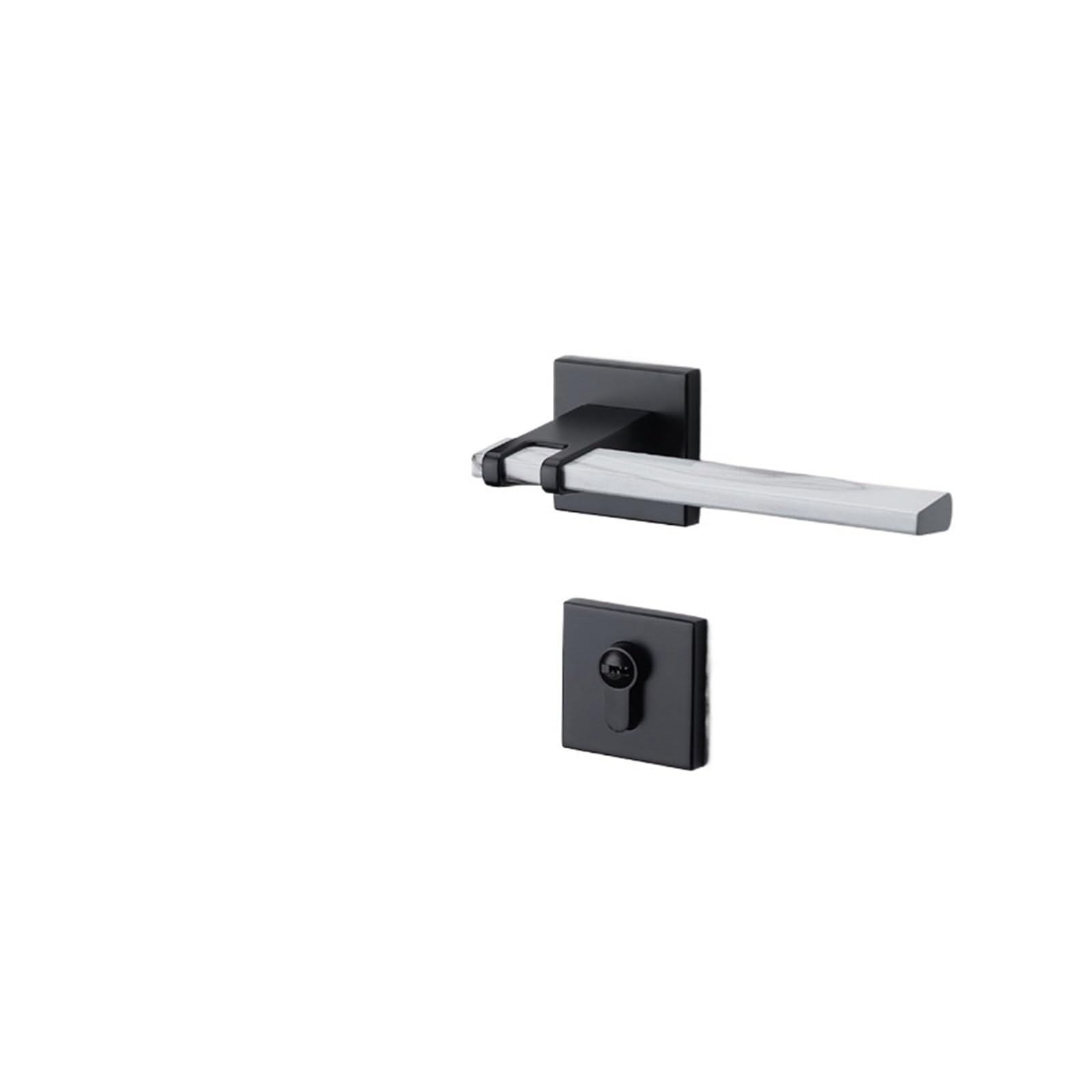 Serrure de porte intérieure design marbre moderne et minimaliste