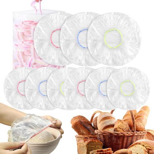 Cubreplatos de pan | Fundas de almacenamiento de cuencos reutilizables | Funda multiusos para alimentos, bolsas de almacenamiento, cubierta elástica para hornear en casa