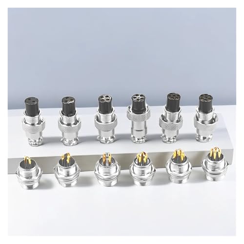 Conector Circular para Aviación GX16 20 Sets 2 Pines miniatura 4