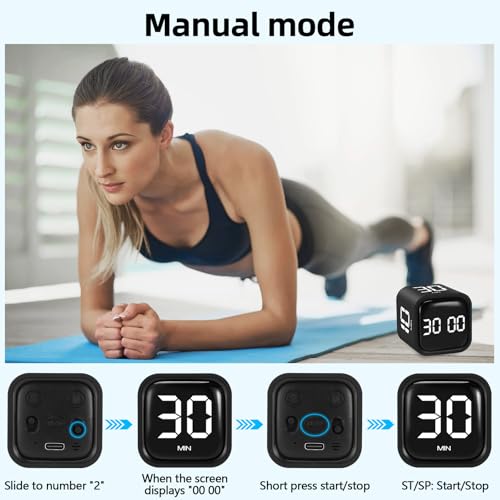 Pomodoro Timer Cube Countdown Timer Zeitmanagement Wird fur BüRo, Studium, Kinder, KüChenkochen, Bewegung Verwendet