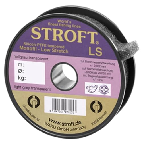 STROFT LS 100 metre x 0.20mm Premium Quality Low Stretch Fishing Line