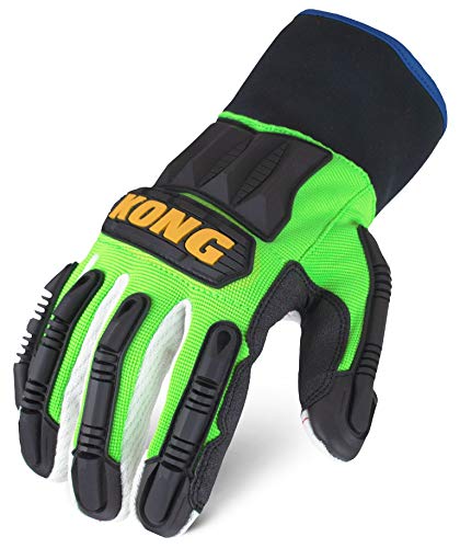 Ironclad KONG Cotton Corded Waterproof Glove; Finger Pinch Protection, A3 Cut Resistant, Small - KCCPW-02-S (1 Pair)