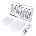 Soxono Charger with Batteries Set,8Bay AA/AAA Smart Battery Charger with 4-Pack 1.2V 2800mah Ni-Mh AA Rechargeable Batteries and 4-Pack 1100mah AAA Ni-Mh Rechargeable Batteries