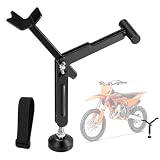 Caballete de Moto Plegable Ajustable, Elevador Portátil para Rueda Trasera, Altura y Ángulo Regulables, Empuñadura Ergonómica, Soporte Universal para Moto de Cross, Scooter, Bicicleta y MTB
