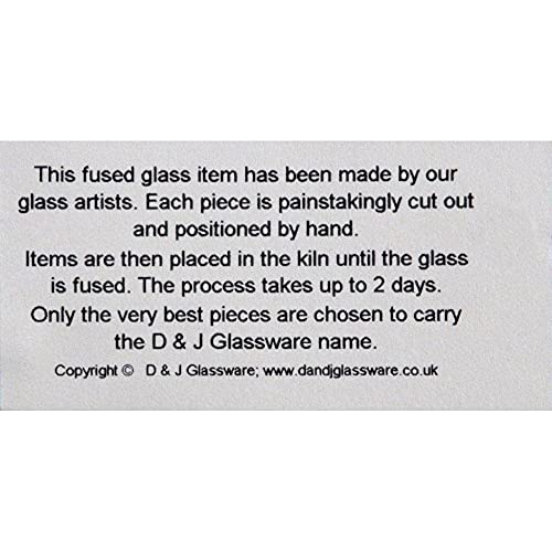 D&J Glassware Fused Glass Barn Owl, Golden, 19 x 10 x 0.5cm (7.6 x 4 x 1.25 inches) - Image 2