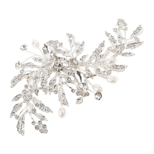 TENDYCOCO Brooch Jewelry Leaf Brooch Pin for Suit Women's Lapel Pin Rhinestone Decoration