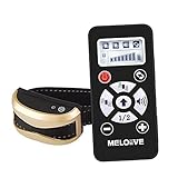 Meloive Collar Recargable Antiladrido Perros con Alcance de 730m, Collar de Adiestramiento con Modos Automático y Manual, 7 Niveles de Vibración, Sonido.