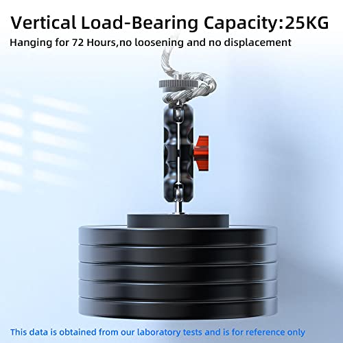 Surewo Magnetic Camera Mount With Mini Universal Head, Magnetic Mount Base Stand With 1/4"-20 Thread Compatible With Gopro Hero 11 10 9 8 7 6 5 Black,D Ji Osmo Action,Crosstour/Campark/Akaso And More #TOP4