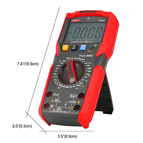 Image of UNI-T Digital Multi Meter UT89X 6000 Counts True RMS Sine Wave Measurement Live Wire Test AC DC Voltage Current Ohm Capacitance Frequency Temperature Probe Diode Continuity Dual Range NCV hFE