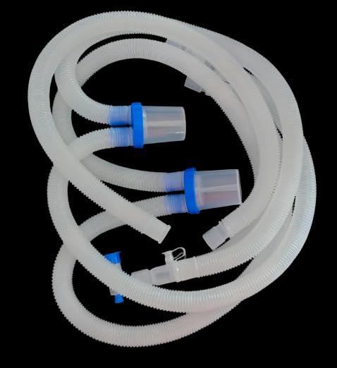 Ventilator Circuit Adult 22mm Dual Port Y -Piece with 22M/F Elbow Double Water trap with 0.8m Single Extra (2400)-image-4