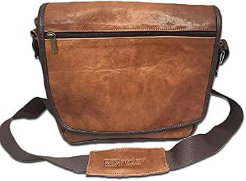 Bolso Bandolera para Hombre de Piel Artesanal Italiana Carlos –  óxido/marrón 32 x 22 x 9 cm : Amazon.es: Zapatos y complementos