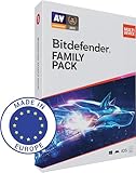 Bitdefender Family Pack - Total Security für 15 Geräte | 1 Jahr Abonnement | PC/Mac/iOS/Android | Aktivierungscode per Post