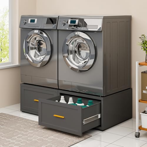 2 Pack Metal Washer and Dryer Pedestals, 28