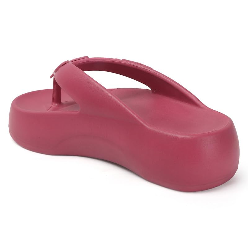 Image of Sukun BTRFLY Women's Soft Anti-Skid Flip-Flops Stylish Comfortable Waterproof Slip-On Slippers for Daily Use