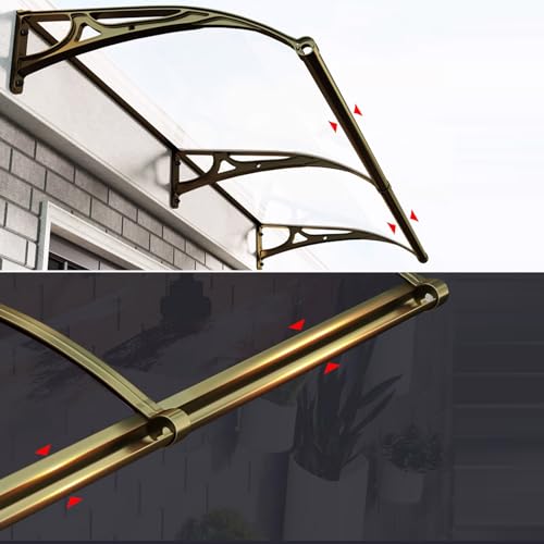 Toldo curvo de diseño moderno con policarbonato arquitectónico para fachadas 8