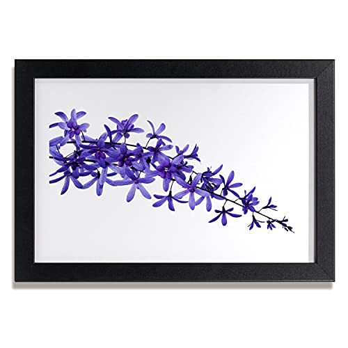 Cadre en MDF avec affiche encadrée de fleurs de plantes de la nature format 30x20 cm