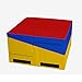 We Sell Mats Gymnastics Incline Mat, Folding and Non-Folding Cheese Wedge Skill Shape, Tumbling Mat for Gymnastics Training, Cheerleading and Obstacle Courses, Multi-Color, Large (72