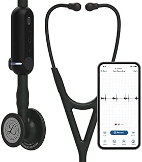 3M™ Littmann® CORE Digital Stethoscope, Black Chestpiece, Tube, Stem and Headset, 27 inch, 8480