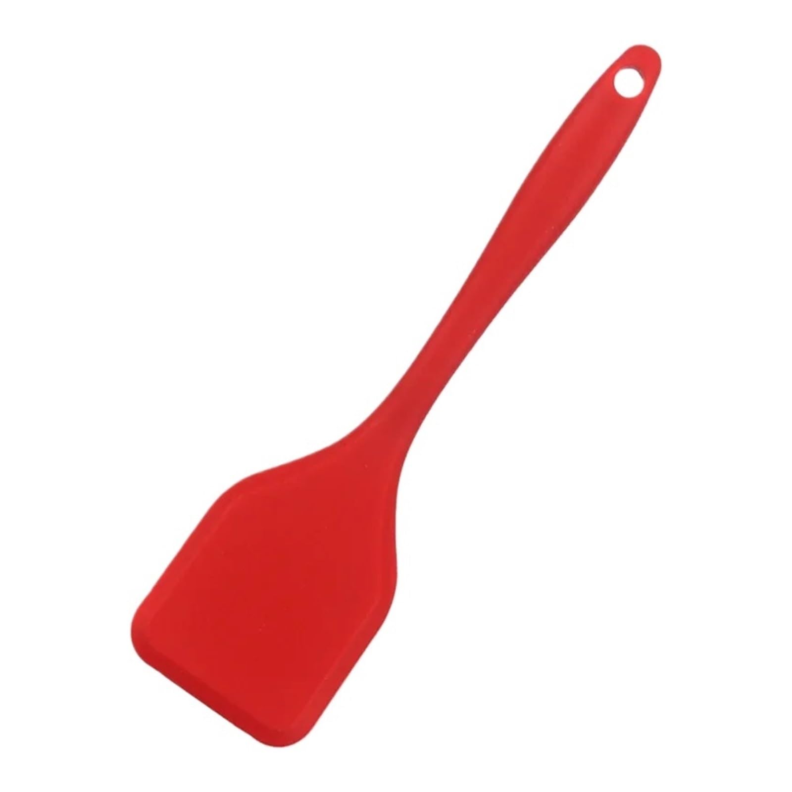 Hochtemperaturbeständig for den Haushalt, Pfannenwender, antihaftbeschichtete Küchenpfanne, Suppenlöffel, Silikon-Küchengeschirr(Red)