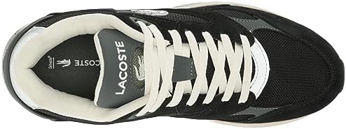 Lacoste Men's 46SMA0011 Sneaker, BLK/DK Gry, 11 | Image 4