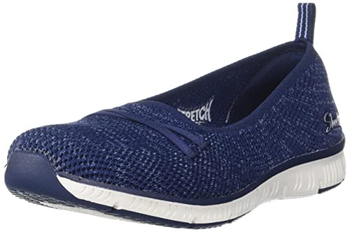 Skechers womens PASSIOKNIT NAVY Sneakers - 4 UK (100350-NVY) (B098SX6432) Amazon Price History, Amazon Price Tracker