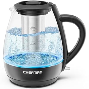Chefman 1L Electric Kettle: Quick Boil & Easy Clean