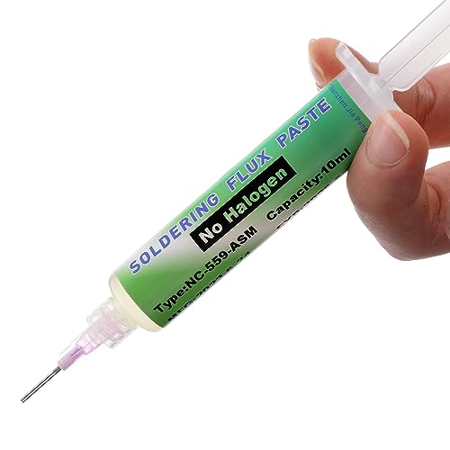 Image of Solder Flux,559 No Clean Soldering Flux Paste,Lead Free Rosin Flux,10cc Tacky Soldering Flux,Soldering Liquid Flux for Electronics,For BGA,SMD,USB Socket Repairing