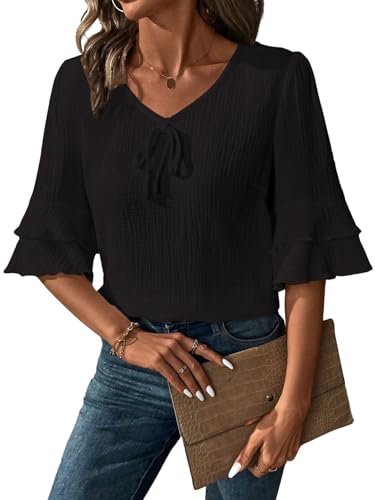 Image of TOPLOT Women's Top | Stylish Shirt Design | Comfortable Western Top| Easy Movement Structure | Trendy Look Styling | Versatile Perfect for Casual & Everyday Fashion (5231)