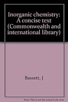 Inorganic Chemistry A Concise Text B0000CMPNJ Book Cover