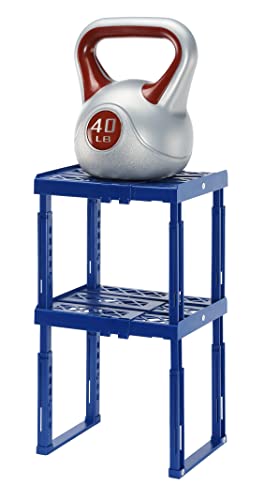 Tools For School Locker Shelf Organizer For School Locker - Locker Organizer - Strong Abs Plastic - Adjustable Width With Side Magnets - Patented Stackable Shelf Organizer - Pack Of 2 - (Blue) #TOP3