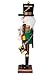 Clever Creations Green Drummer 12 Inch Traditional Wooden Nutcracker, Festive Christmas Décor for Shelves and Tables